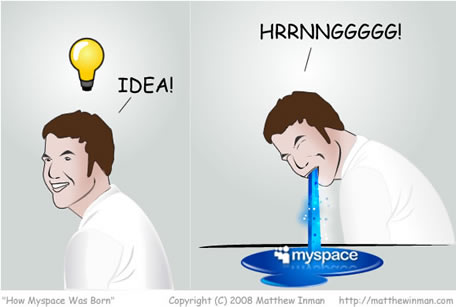 How MySpace Was Born - By Matthew Inman